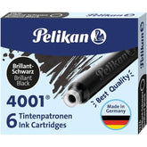 CARTUCHO PELIKAN 4001 TP6 NEGRO | 10 UNIDADES | (PELIKAN, S,A,)